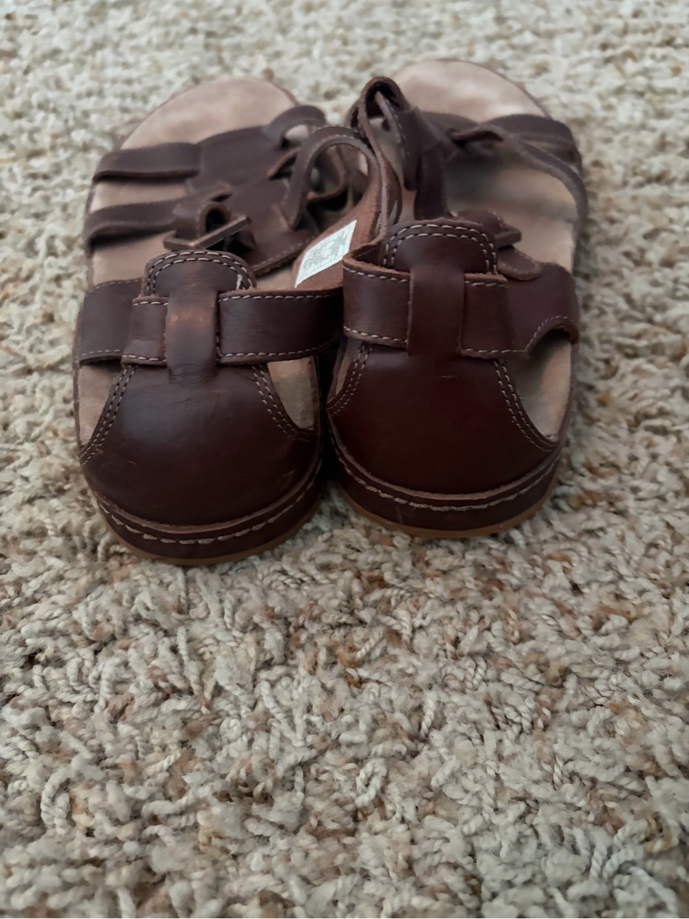 Women Brown Leather Chaco  Strappy Sandals, size 9 - Picture 2 of 6